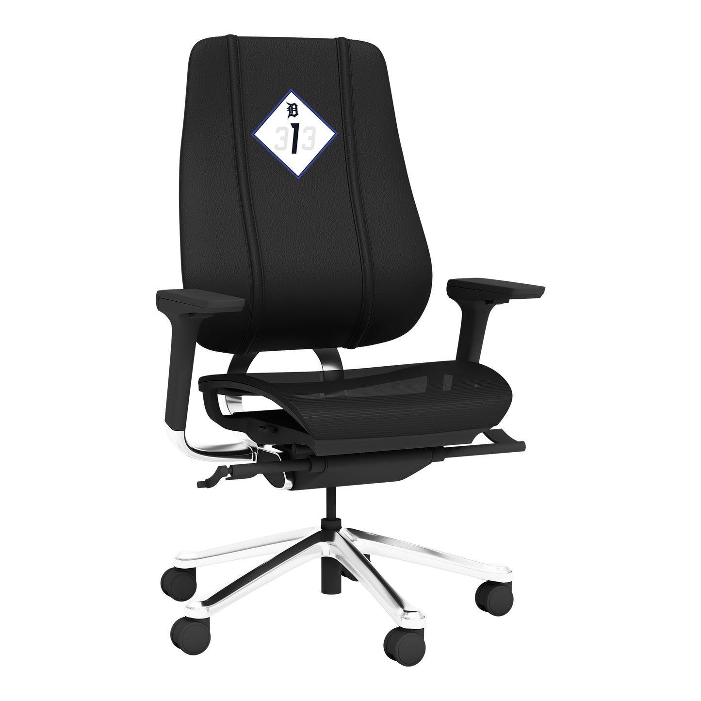 PhantomX Mesh Gaming Chair with Detroit Tigers City Connect 313 Logo