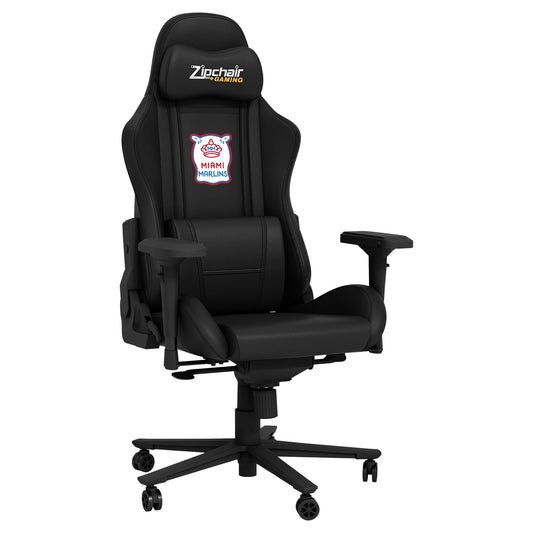 Xpression Pro Gaming Chair with Miami Marlins City Connect Secondary Logo
