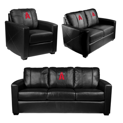 Silver Club Chair with Los Angeles Angels City Connect Primary Logo