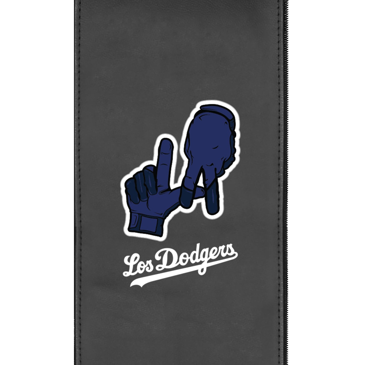 Silver Loveseat with Los Angeles Dodgers City Connect Primary Logo