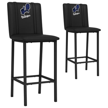 Bar Stool 500 with Los Angeles Dodgers City Connect Primary Logo Set of 2