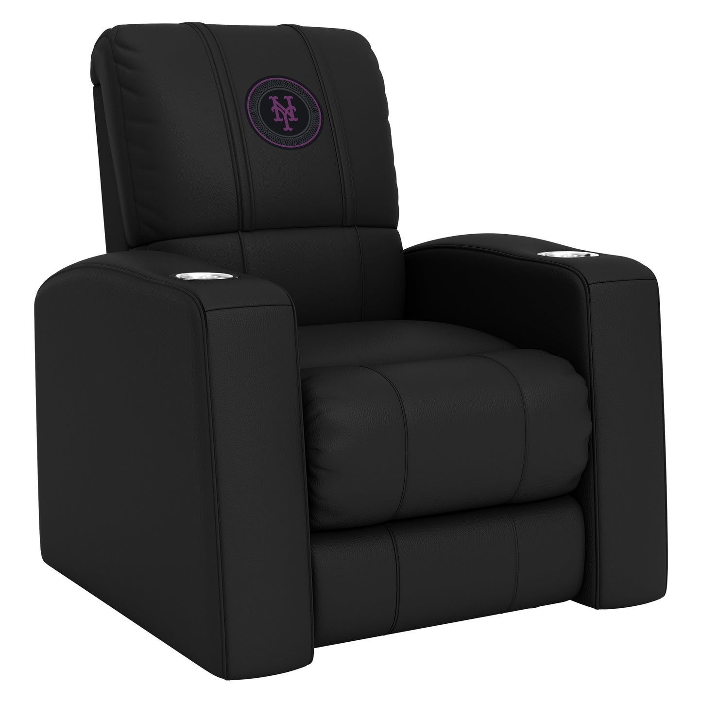 Relax Home Theater Recliner with New York Mets City Connect Subway Token Logo