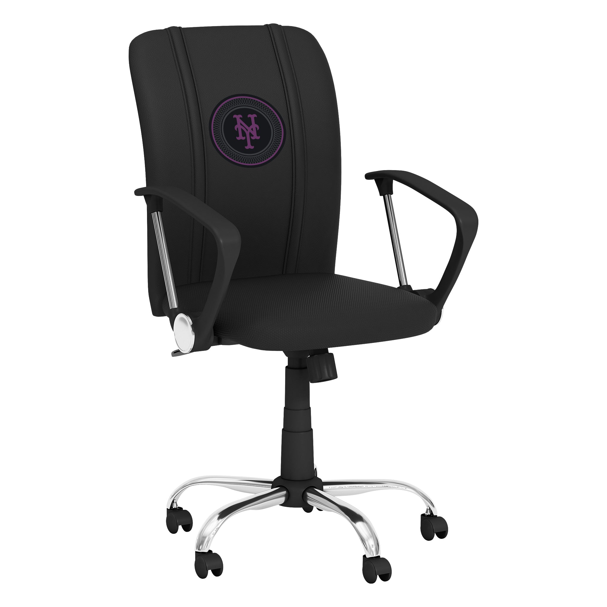 Curve Task Chair with New York Mets City Connect Subway Token Logo ...