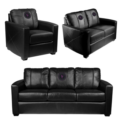 Silver Club Chair with New York Mets City Connect Subway Token Logo