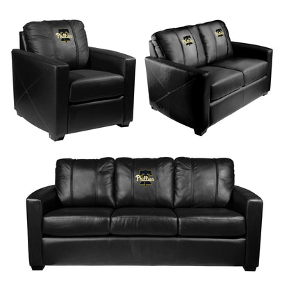 Silver Club Chair with Philadelphia Phillies City Connect Wordmark Logo