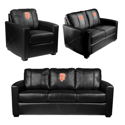 Silver Club Chair with San Francisco Giants City Connect Logo
