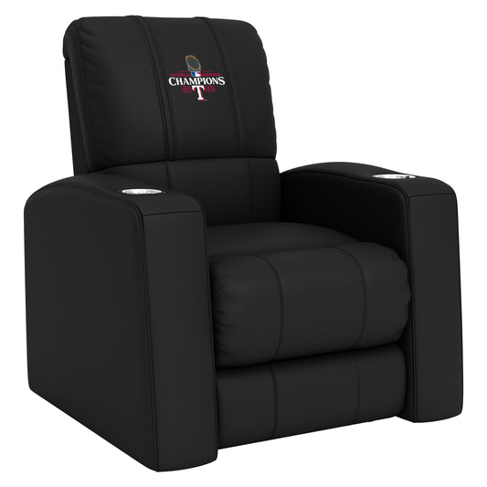 Relax Home Theater Recliner with Texas Rangers 2023 Champions Logo