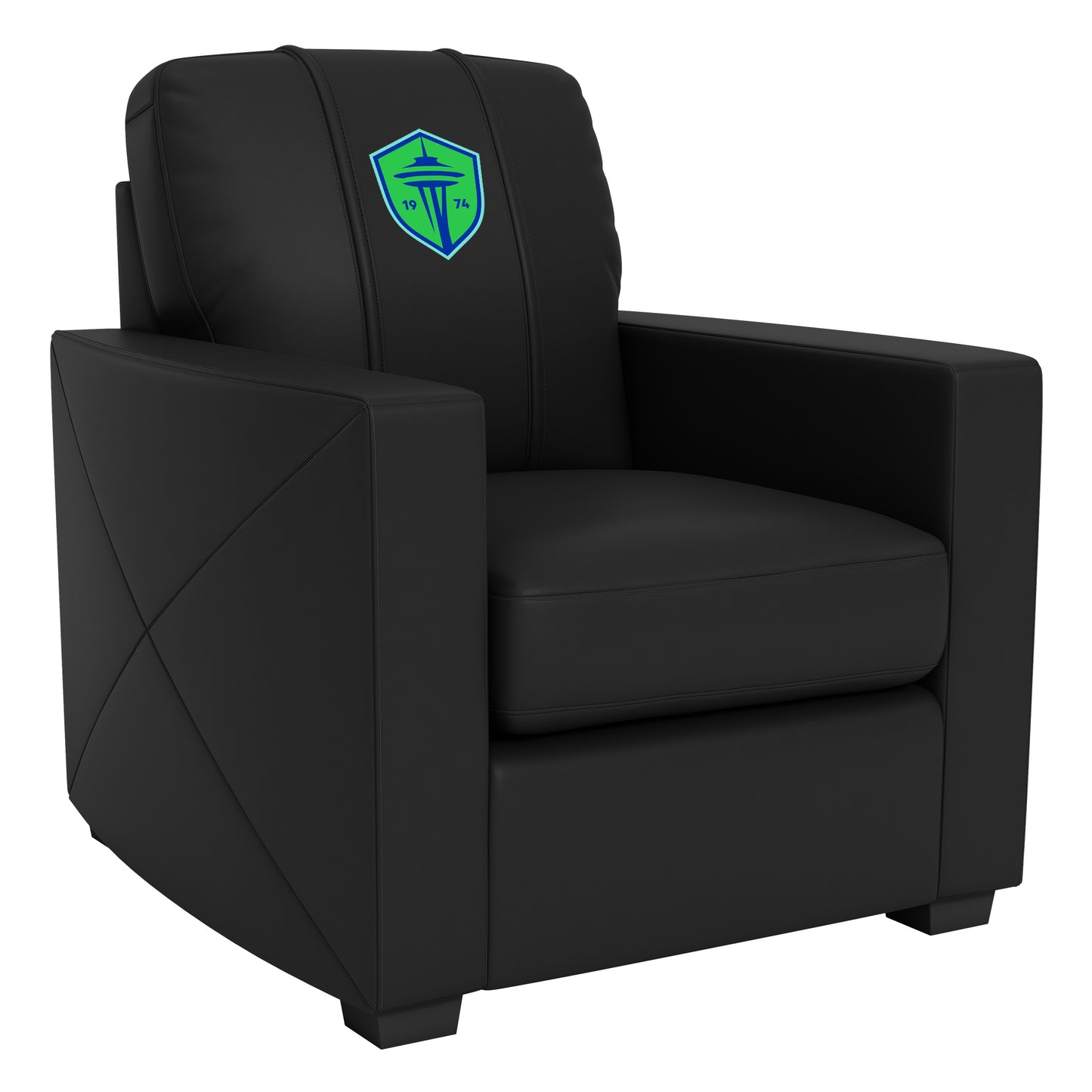 Silver Club Chair with Seattle Sounders FC Primary Logo
