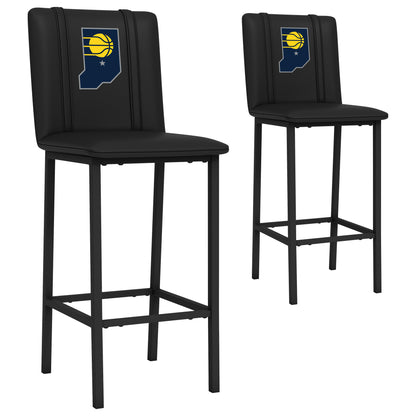 Bar Stool 500 with Indiana Pacers Secondary Logo Set of 2