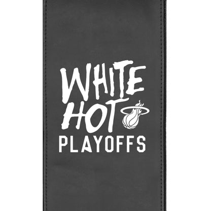 Curve Task Chair Miami Heat White Hot Playoffs Logo