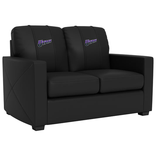 Silver Loveseat with Utah Jazz Alternate Logo