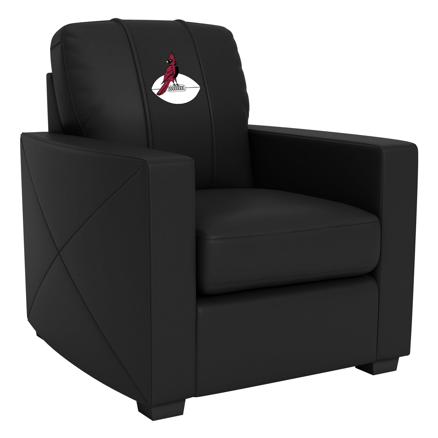 Silver Club Chair with Arizona Cardinals Classic Logo