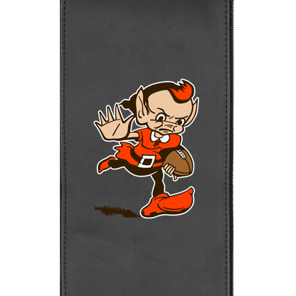 Silver Sofa with Cleveland Browns Classic Logo