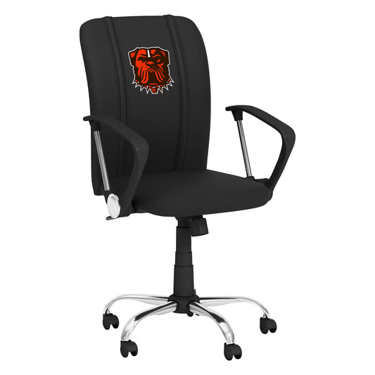 Curve Task Chair with  Cleveland Browns Bulldog Logo