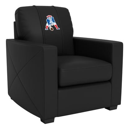 Silver Club Chair with New England Patriots Classic Logo