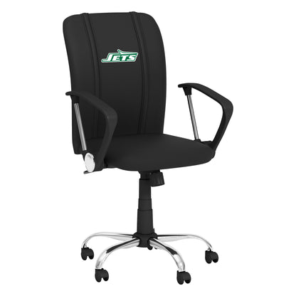 Curve Task Chair with New York Jets Classic Logo