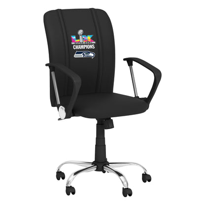 Curve Task Chair with  Seattle Seahawks Super Bowl LX Champions Logo