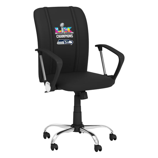Curve Task Chair with  Seattle Seahawks Super Bowl LX Champions Logo