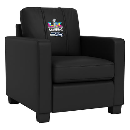 Dyno Stationary Club Chair with  Seattle Seahawks Super Bowl LX Champions Logo