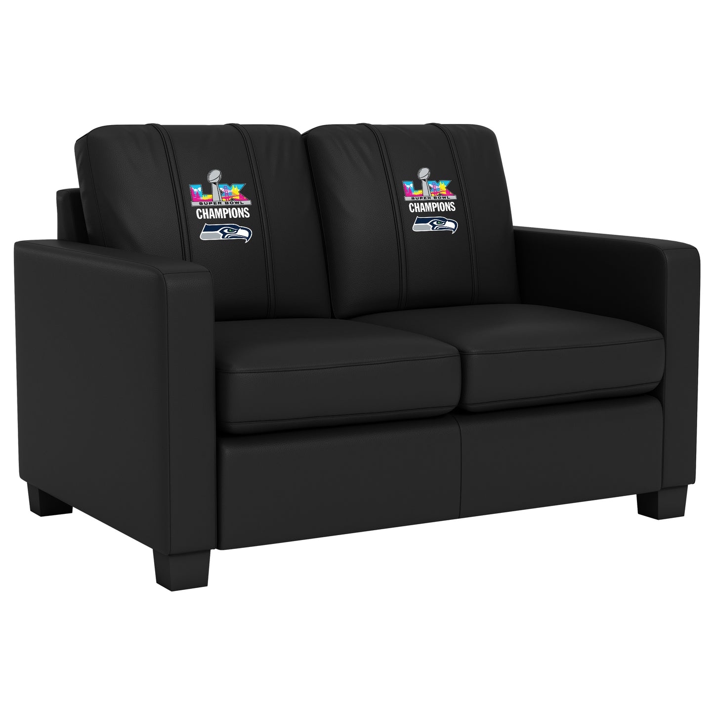 Dyno Stationary Loveseat with  Seattle Seahawks Super Bowl LX Champions Logo