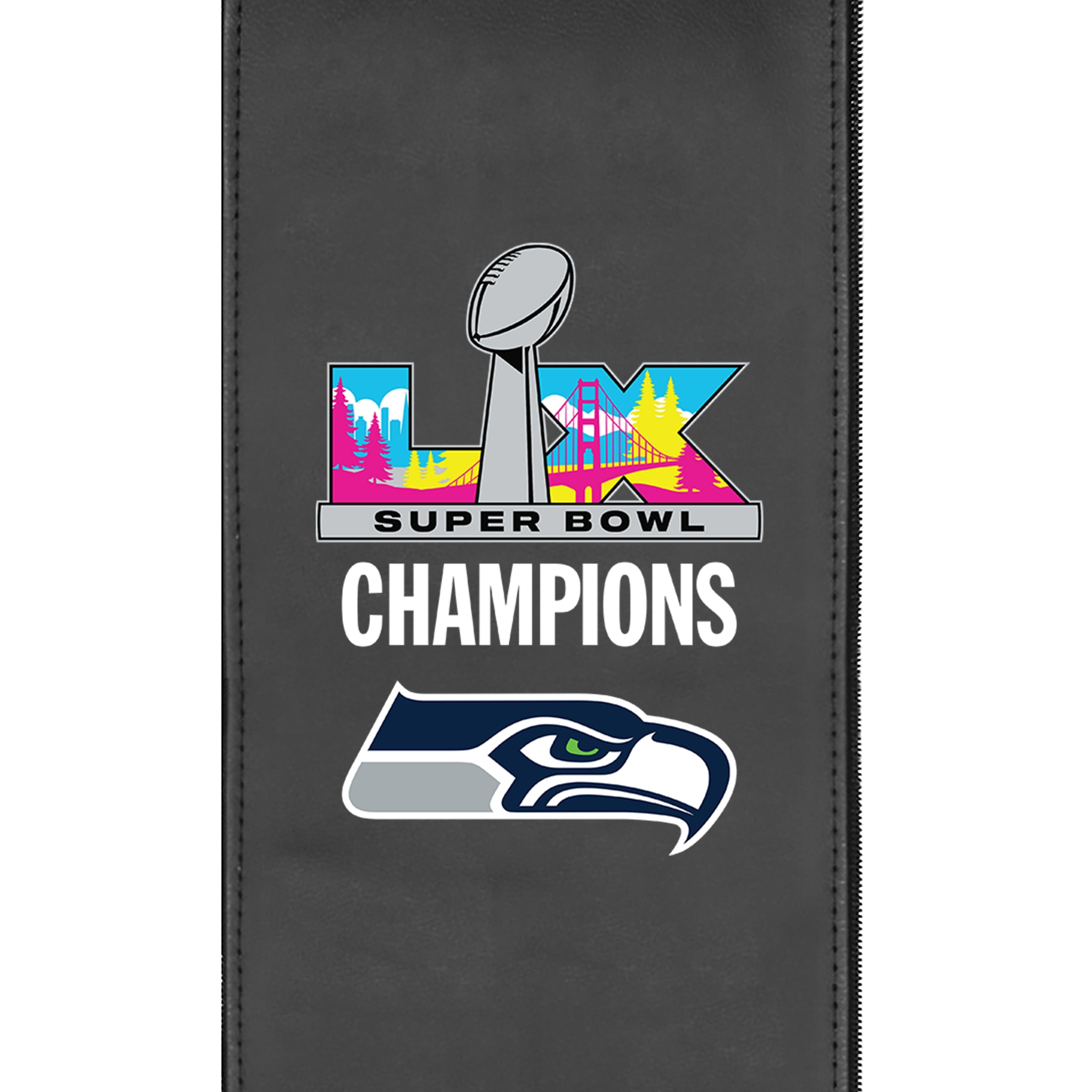 Seattle Seahawks Super Bowl LX Champions Logo Panel – Zipchair