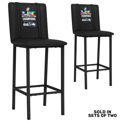 Bar Stool 500 with Seattle Seahawks Super Bowl LX Champions Logo Set of 2