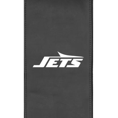 Silver Loveseat with  New York Jets Legacy Primary Logo