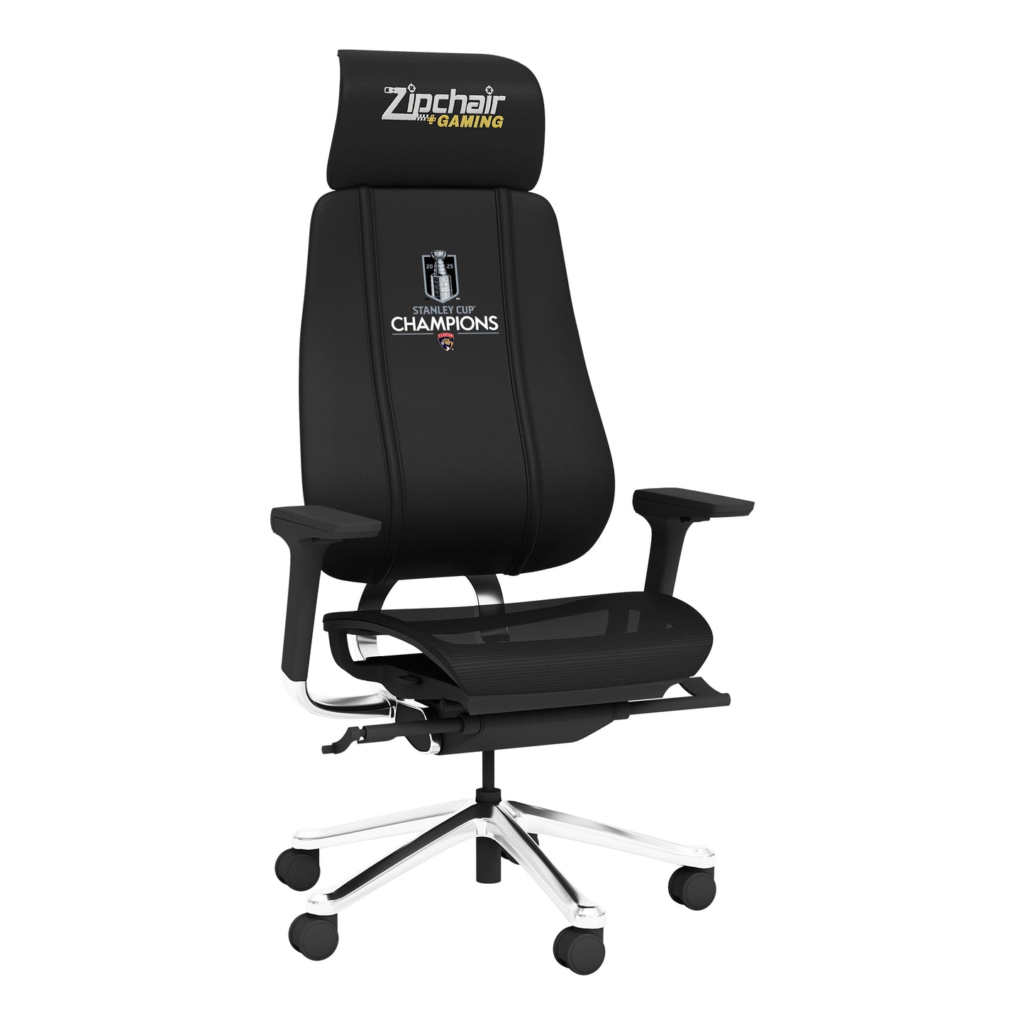 PhantomX Mesh Gaming Chair with Florida Panthers 2025 Champions Logo