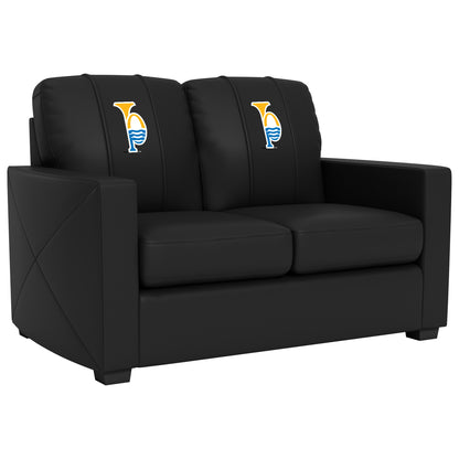 Silver Loveseat with St. Louis Blues Tertiary Logo