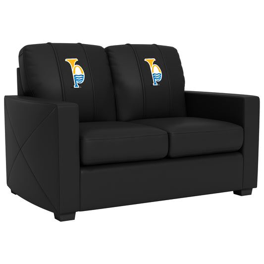 Silver Loveseat with St. Louis Blues Tertiary Logo