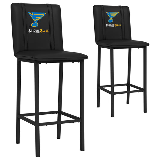 Bar Stool 500 with St. Louis Blues Wordmark Logo Set of 2