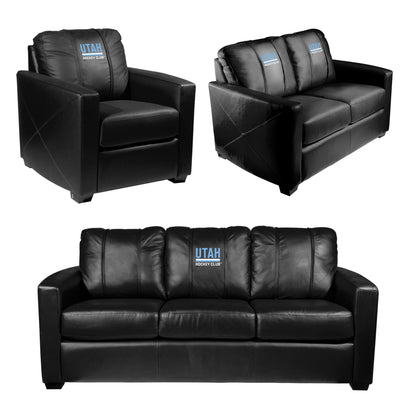 Silver Sofa with Utah Hockey Club Secondary Logo