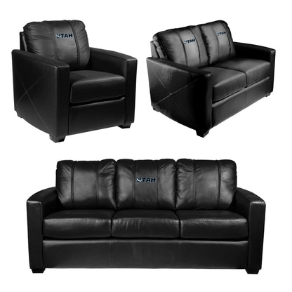 Silver Club Chair with Utah Mammoth Wordmark Logo