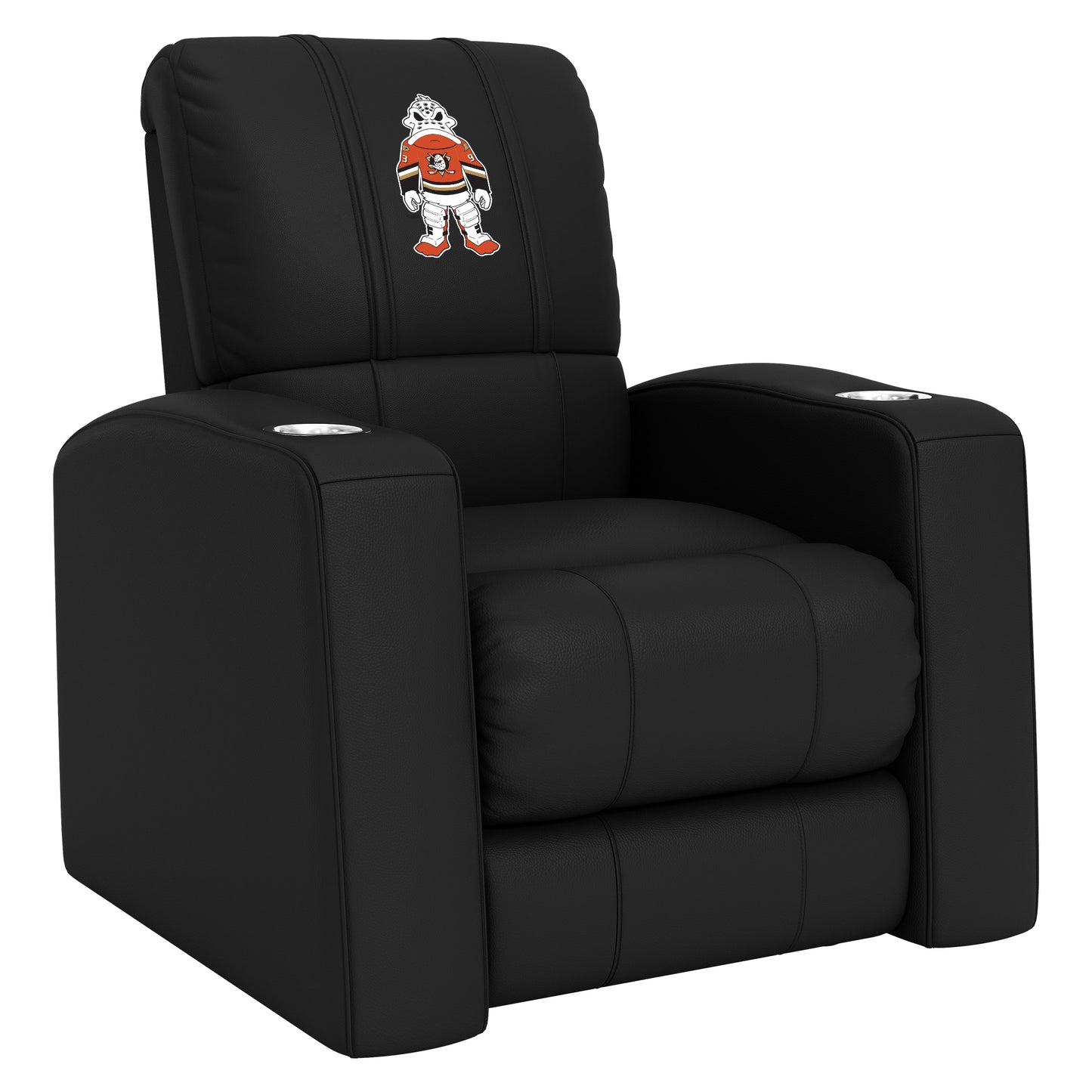 Relax Home Theater Recliner with Anaheim Ducks Wild Wing Mascot Logo