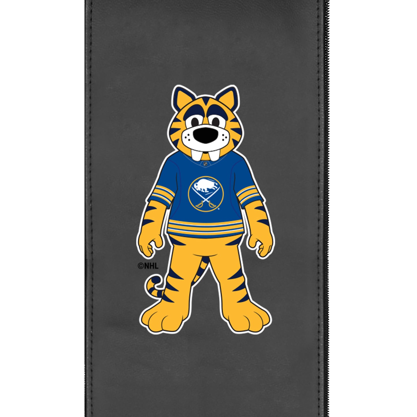 Dyno Stationary Club Chair with Buffalo Sabres Sabretooth Mascot Logo