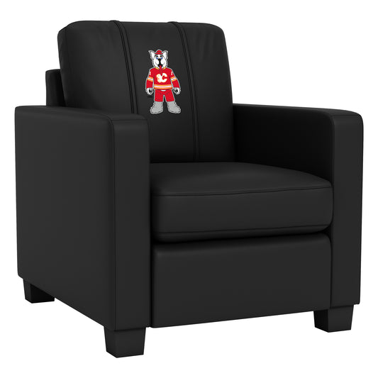 Dyno Stationary Club Chair with Calgary Flames Harvey Mascot Logo