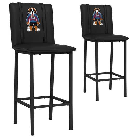 Bar Stool 500 with Colorado Avalanche Bernie Mascot Logo Set of 2