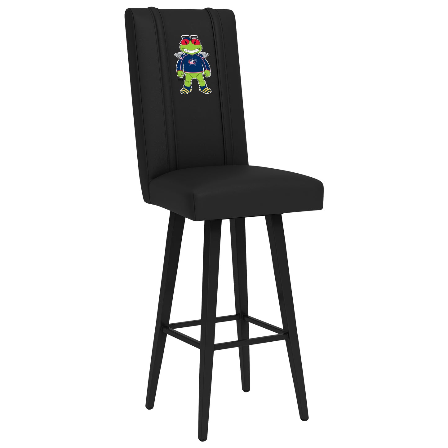 Swivel Bar Stool 2000 with Columbus Blue Jackets Stinger Mascot Logo