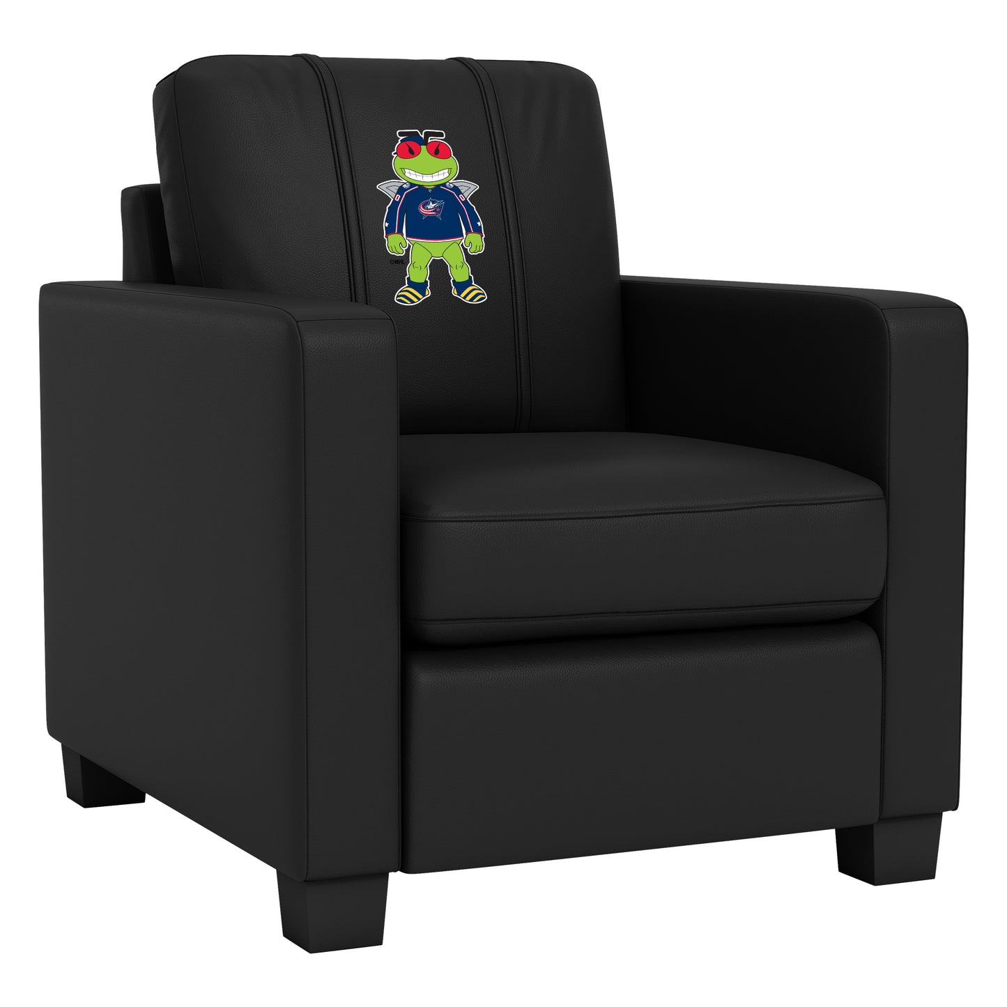 Dyno Stationary Club Chair with Columbus Blue Jackets Stinger Mascot Logo