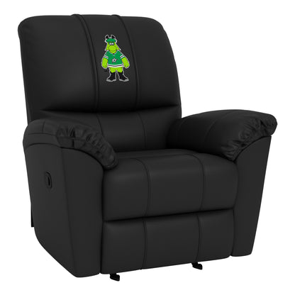 Rocker Recliner with Dallas Stars V Green Mascot Logo
