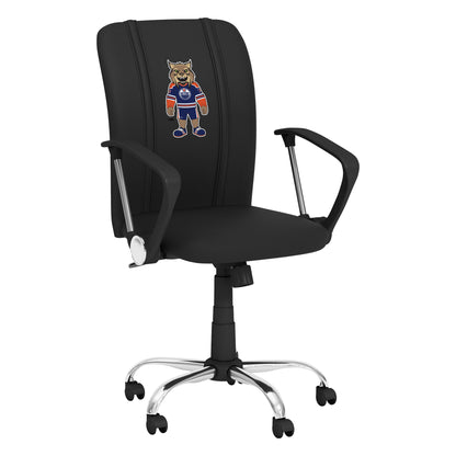 Curve Task Chair with Edmonton Oilers Hunter Mascot Logo