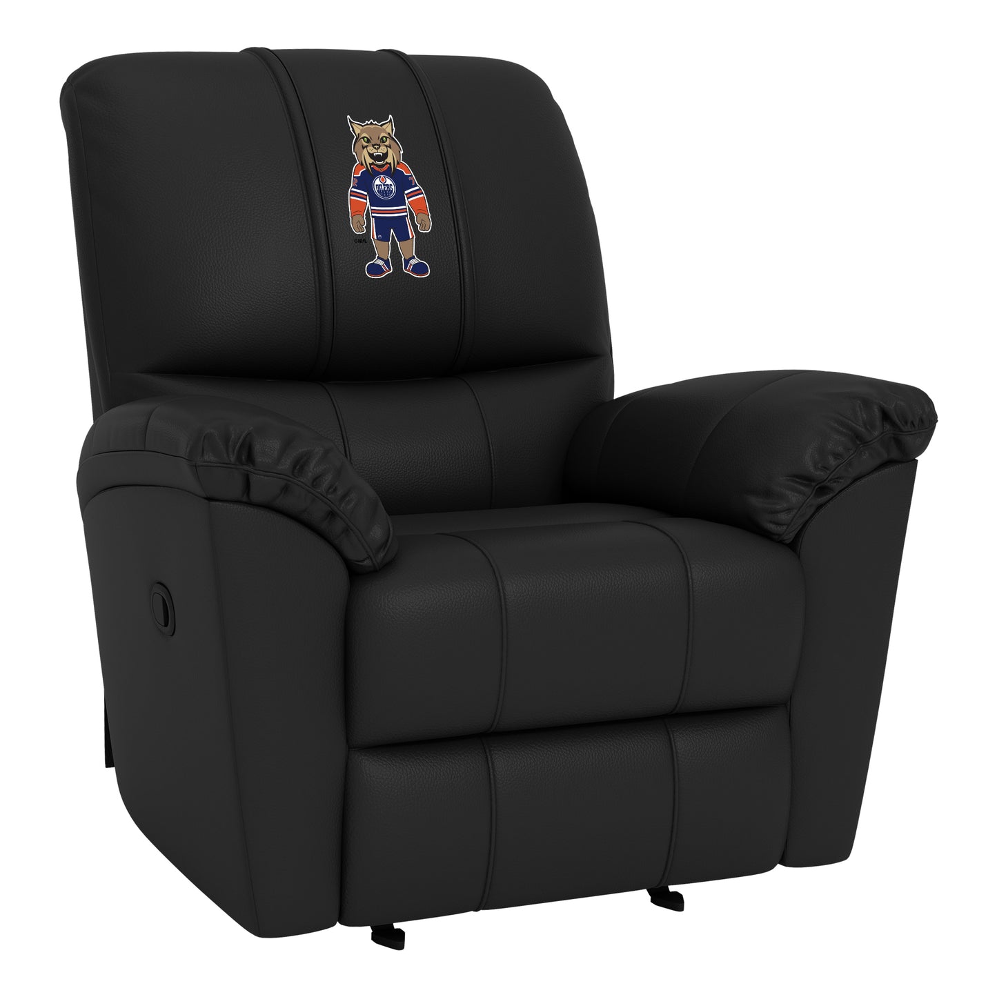 Rocker Recliner with Edmonton Oilers Hunter Mascot Logo