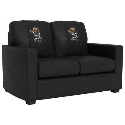 Silver Loveseat with Los Angeles Kings Bailey Mascot Logo