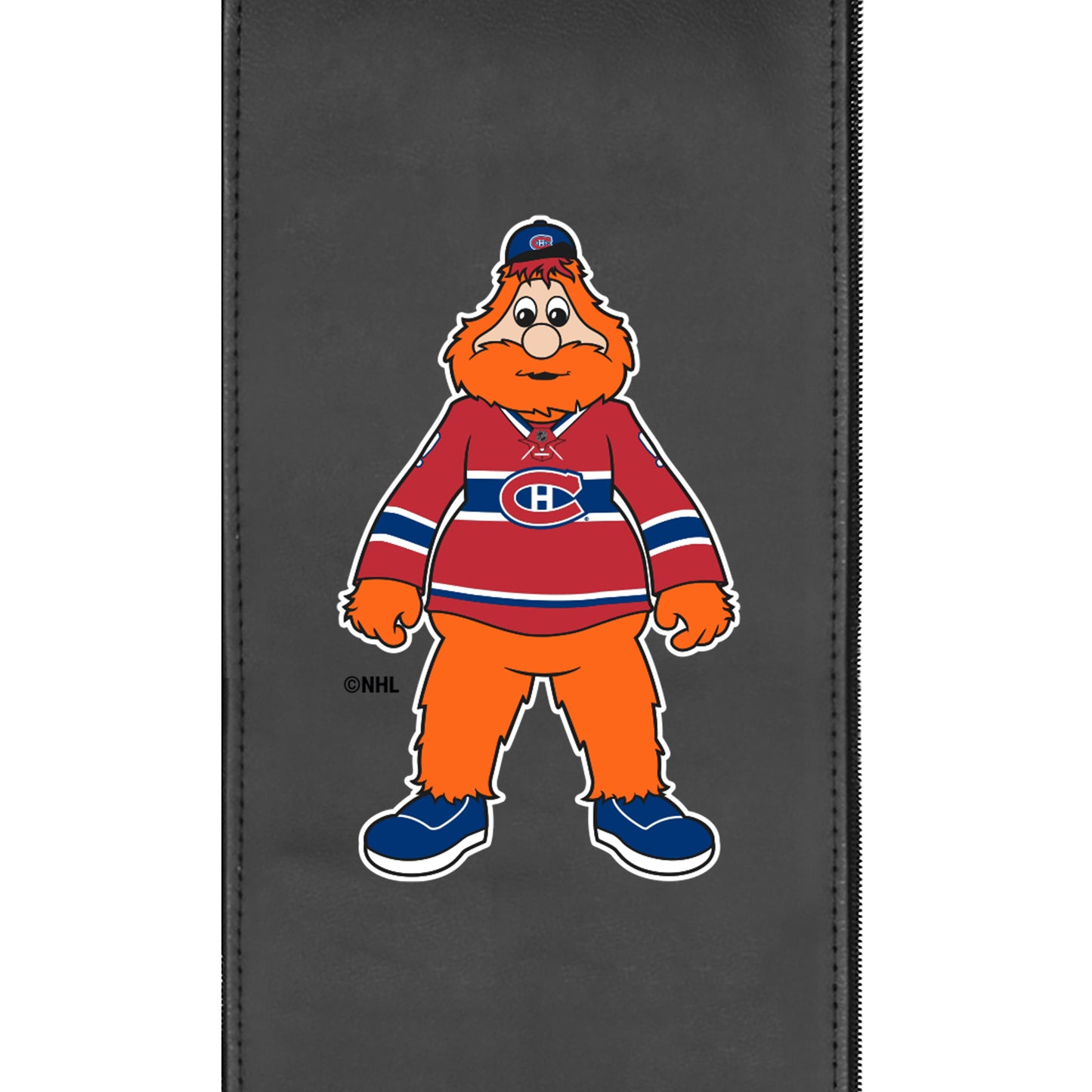 Silver Sofa with Montreal Canadiens Youppi Mascot Logo