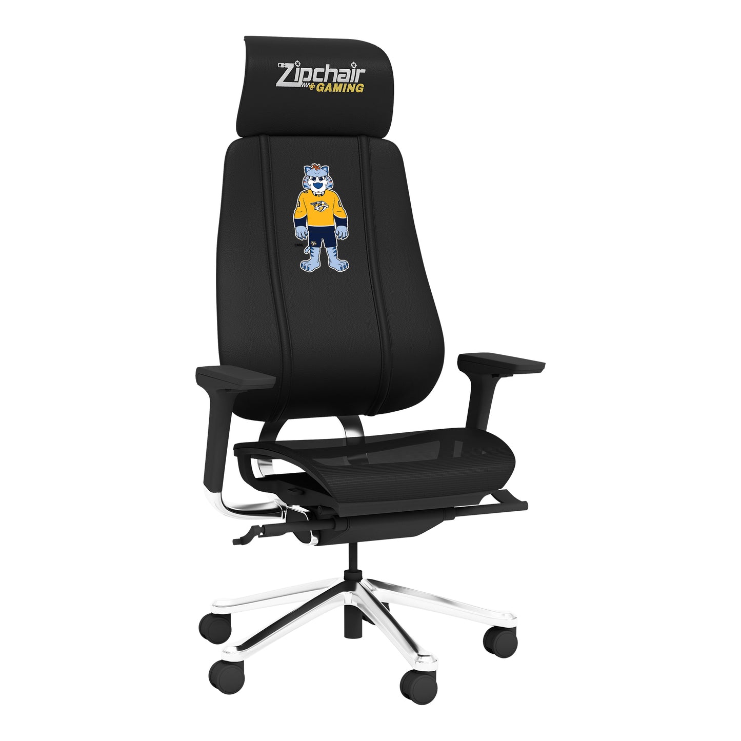 PhantomX Mesh Gaming Chair with Nashville Predators Gnash Mascot Logo