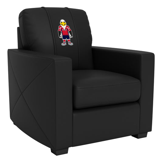 Silver Club Chair with Washington Capitals Slapshot Mascot Logo