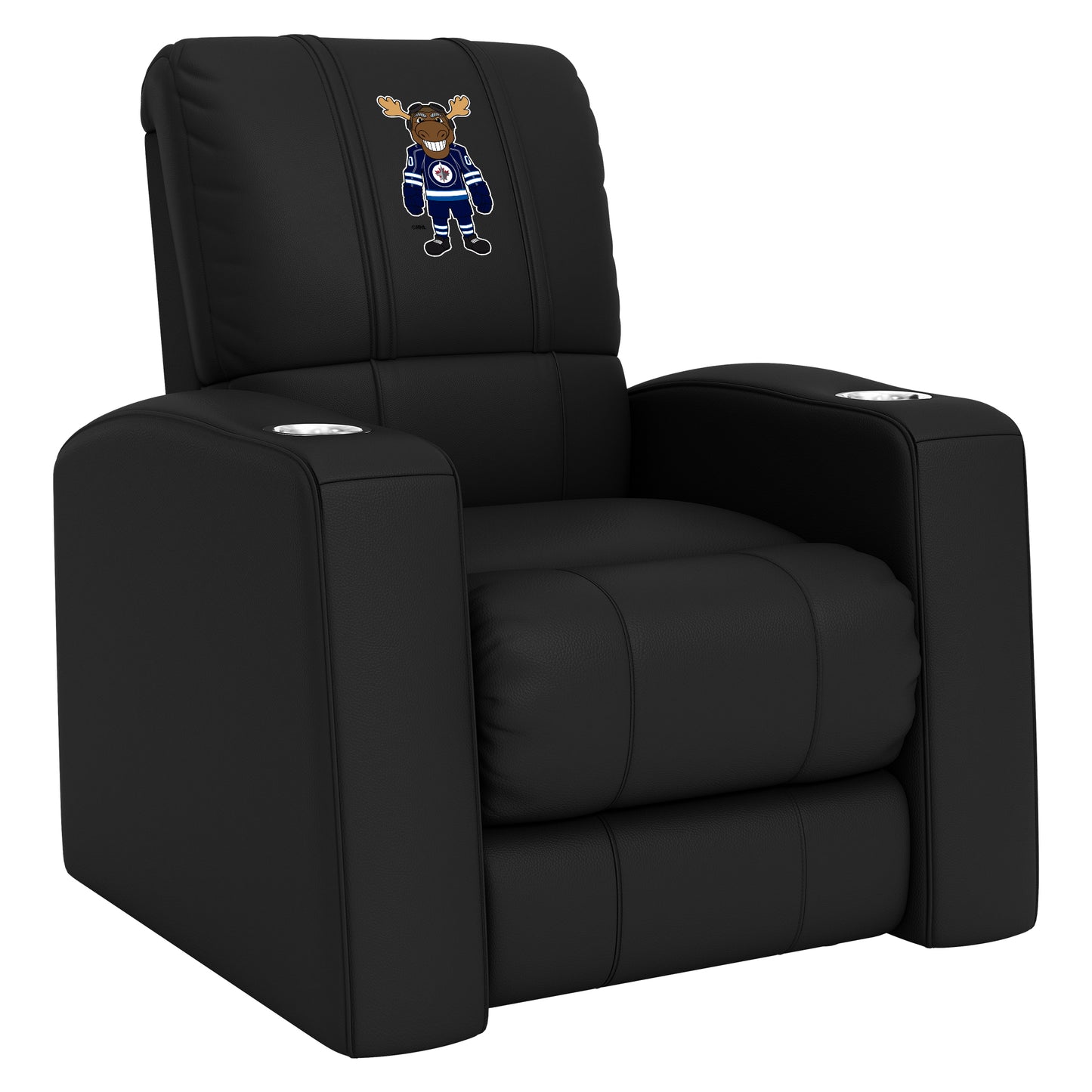 Relax Home Theater Recliner with Winnipeg Jets Moose Mascot Logo