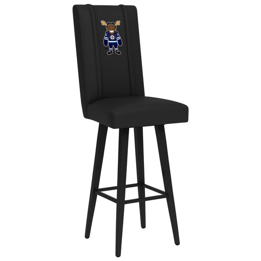 Swivel Bar Stool 2000 with Winnipeg Jets Moose Mascot Logo
