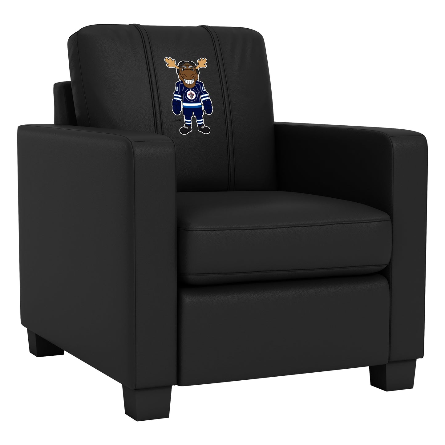 Dyno Stationary Club Chair with Winnipeg Jets Moose Mascot Logo