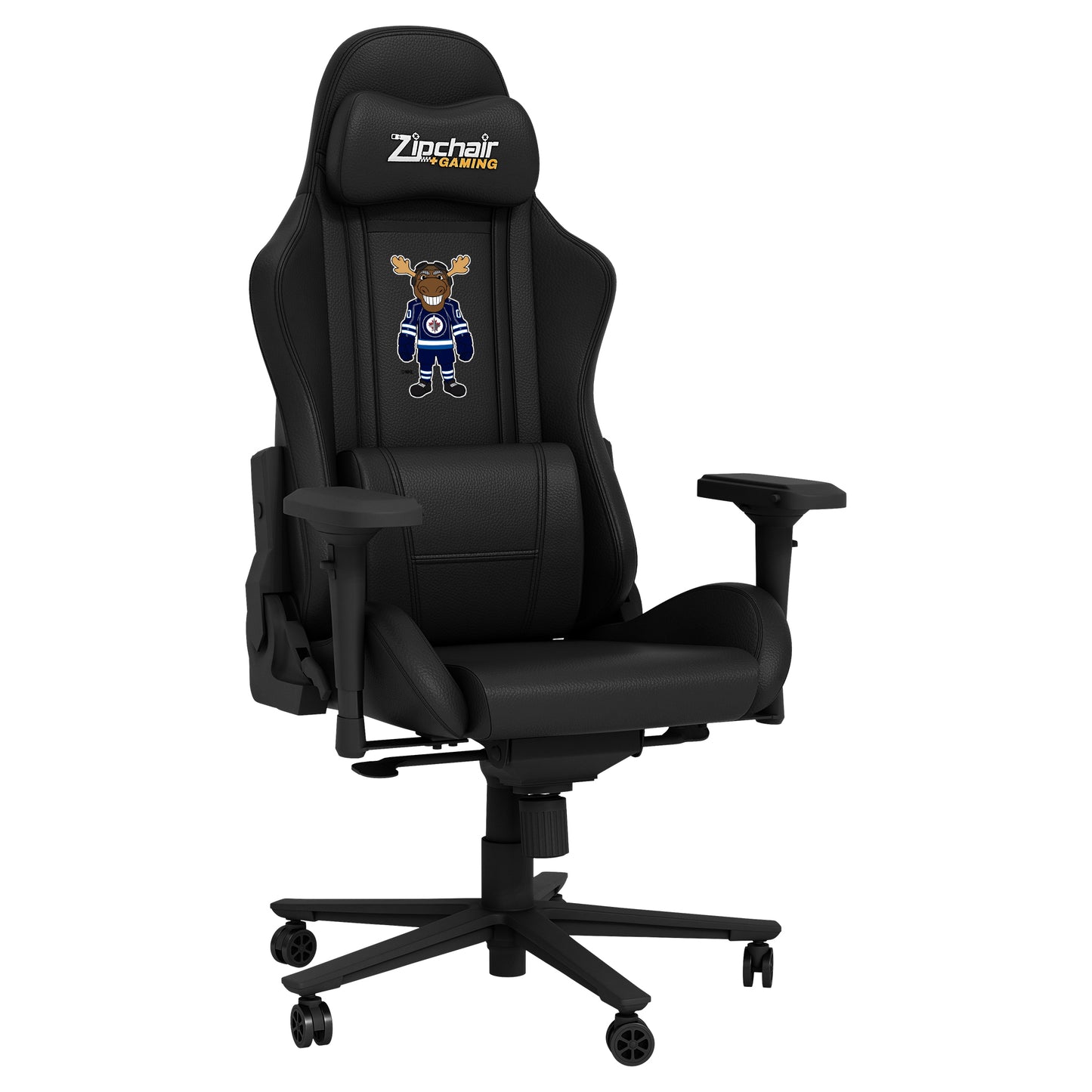 Xpression Pro Gaming Chair with Winnipeg Jets Moose Mascot Logo